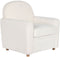 Armstoel DKD Home Decor Wit Polyester Hout 79 x 72 x 86 cm
