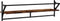 vidaXL - Wandschappen - met - stangen - 2 - st - 100x25x30 - cm - gerookt - eikenkleurig