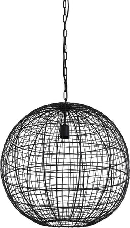 Light & Living Hanglamp Mirana - Zwart - Ø55cm - Modern - Hanglampen Eetkamer, Slaapkamer, Woonkamer