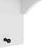 vidaXL - Wandkapstok - SANDNES - wit - 43x30x42 - cm - massief - grenenhout