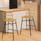 Coast - Barkrukken - Set van 2 - Rotan Look Zithoogte 69 cm Binnen/Buiten - 49 x 56 x 104 cm (2 stuks)