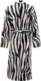 ZoHome Zebra Badjas Lang - Fleece - Maat XL - Black/White