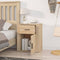 vidaXL - Nachtkastje - 50x36x60 - cm - bewerkt - hout - sonoma - eikenkleurig
