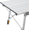 Picco Vouwbare Campingtafel - Aluminium - 90 x 50 cm - Verstelbaar - Zilver