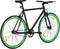 vidaXL - Fiets - met - vaste - versnelling - 700 - c - 51 - cm - zwart - en - groen
