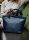 Berba Dames Leren Shopper Laguna 805-313 Zwart