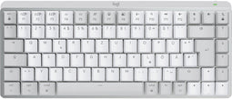 Logitech MX Mechanical Mini voor Mac - Draadloos Toetsenbord - Ergonomisch en Slimme Verlichting - Lichtgrijs