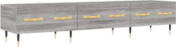 vidaXL - Tv-meubel - 150x36x30 - cm - bewerkt - hout - grijs - sonoma - eikenkleurig