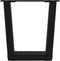 vidaXL - Eettafelpoten - 2 - st - V-vormig - 40x(30-31,3) - cm - staal - zwart