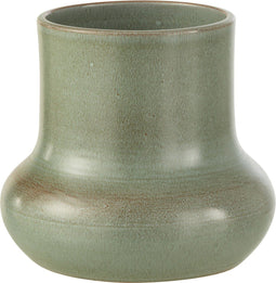 J-Line bloempot Organic - keramiek - grijs/blauw - Ø 21 cm