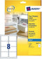 Adresetiket Avery 99 - 1x67 - 7mm transparant 25 vel 8 etiketten per vel