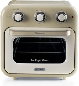 Ariete 4632/03 - Vintage Airfryer & Oven - 16 liter - 1400 Watt - timer - draaispit - roterende mand - beige
