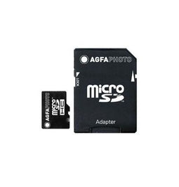 AgfaPhoto microSDHC Class 10 - Geheugenkaart 16GB - Max. leessnelheid 80 MB/s - incl. SD adapter
