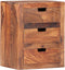 vidaXL - Nachtkastje - 40x30x50 - cm - massief - sheeshamhout