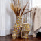 Return to Sender | Vaas Large 45 cm Leopard print handgeschilderd met handvat - Bloemenvaas