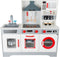 Small Foot - Houten Speelkeuken met Wasmachine en Geluid - Wit Grijs Rood