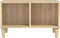 vidaXL - Salontafel - 60x50x36,5 - cm - bewerkt - hout - sonoma - eikenkleurig