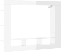 vidaXL - Tv-meubel - 152x22x113 - cm - bewerkt - hout - hoogglans - wit