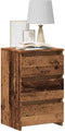 vidaXL - Nachtkastje - 40x35x62,5 - cm - bewerkt - hout - oud - houtkleurig