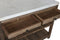 Home ESPRIT - Keukenmeubilair - Gerecycled Hout Marmer 120 x 60 x 97 cm - Wit Natuurlijk