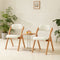SoBuy FST92-Wx2 - Klapstoel Set van 2 - Opvouwbaar met Zitkussen - Wit (2 stuks)