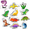 Dinosaurus koekjessnijset, 10 stuks Dino koekjessnijders, roestvrijstalen koekjessnijders, brood en groenten, kinderbroodsnijders, kinderen voor doe-het-zelf fondant, deeg, gebak, cake, dinosaurus ver