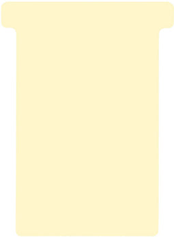 T-kaart djois formaat 3 77mm beige 100st | 5 stuks