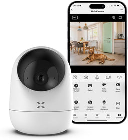 XENON Smart X7207 - Beveiligingscamera - Full HD 2MP - Beweging en geluidsdetectie - Wit