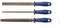 Houtraspen set van 3 - Platte ronde en half ronde raspen - Soft-grip handvaten (3 stuks)