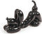 Hond - balloondog - playing dog - spelende hond - zwart - keramiek - 24x9x14 cm