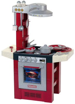 Klein Toys Miele Petit Gourmet keuken - 69x33x95 cm - met geluidseffecten - rood grijs
