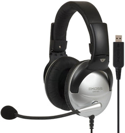 Koss SB45 USB - Communicatie Headset - Noise-reduction CVT - Zilver/Zwart