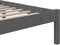 vidaXL - Bedframe - massief - hout - grijs - 90x200 - cm