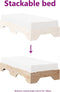 vidaXL - Bedframe - zonder - matras - stapelbaar - 90x200 - cm - massief - hout