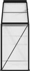 vidaXL - Tuinkas - 1,33 - m² - aluminium - antracietkleurig