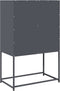 vidaXL - Hoge - kast - 68x39x107 - cm - staal - antracietkleurig