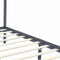 vidaXL - Hemelbedframe - massief - grenenhout - grijs - 120x200 - cm