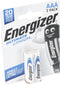 Energizer L92 lithiumbatterij AAA, 1,5 volt 1260 mAh dubbele blister