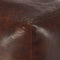 vidaXL - Poef - 40x40x40 - cm - echt - geitenleer - donkerbruin