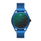 Emporio Armani AR11328 - Polshorloge - 43 mm - Matzwart met blauw bandje