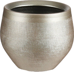 Mica Decorations Douro Bloempot - H13 x Ø16 cm - Terracotta - Goud