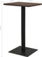 vidaXL - Bistrotafel - 70x70x107 - cm - donkeressenkleurig