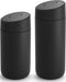 Fellow Carter Slide Mug - Drinkbeker met schuifdop - Dubbelwandige isolatie - Zwart - 475ml
