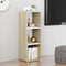 vidaXL - Tv-meubel - 107x35x37 - cm - bewerkt - hout - wit - en - sonoma - eikenkleurig