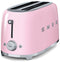 Smeg TSF02PKEU - Broodrooster - 1500W 2 sleuven 6 bruining-niveaus - Roze