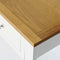 vidaXL - Wandtafel - 118x35x77 - cm - massief - eikenhout