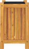 vidaXL - Plantenbak - met - voering - 31x31x50 - cm - massief - acaciahout