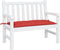 vidaXL - Tuinbankkussen - 100x50x7 - cm - oxford - stof - rood
