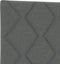 vidaXL - Hoofdbord - met - Diamant - Blokken - Ontwerp - in - Donkergrijs, - 140 - cm, - Stof