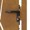 vidaXL - Poort - 105x205 - cm - grasontwerp - cortenstaal